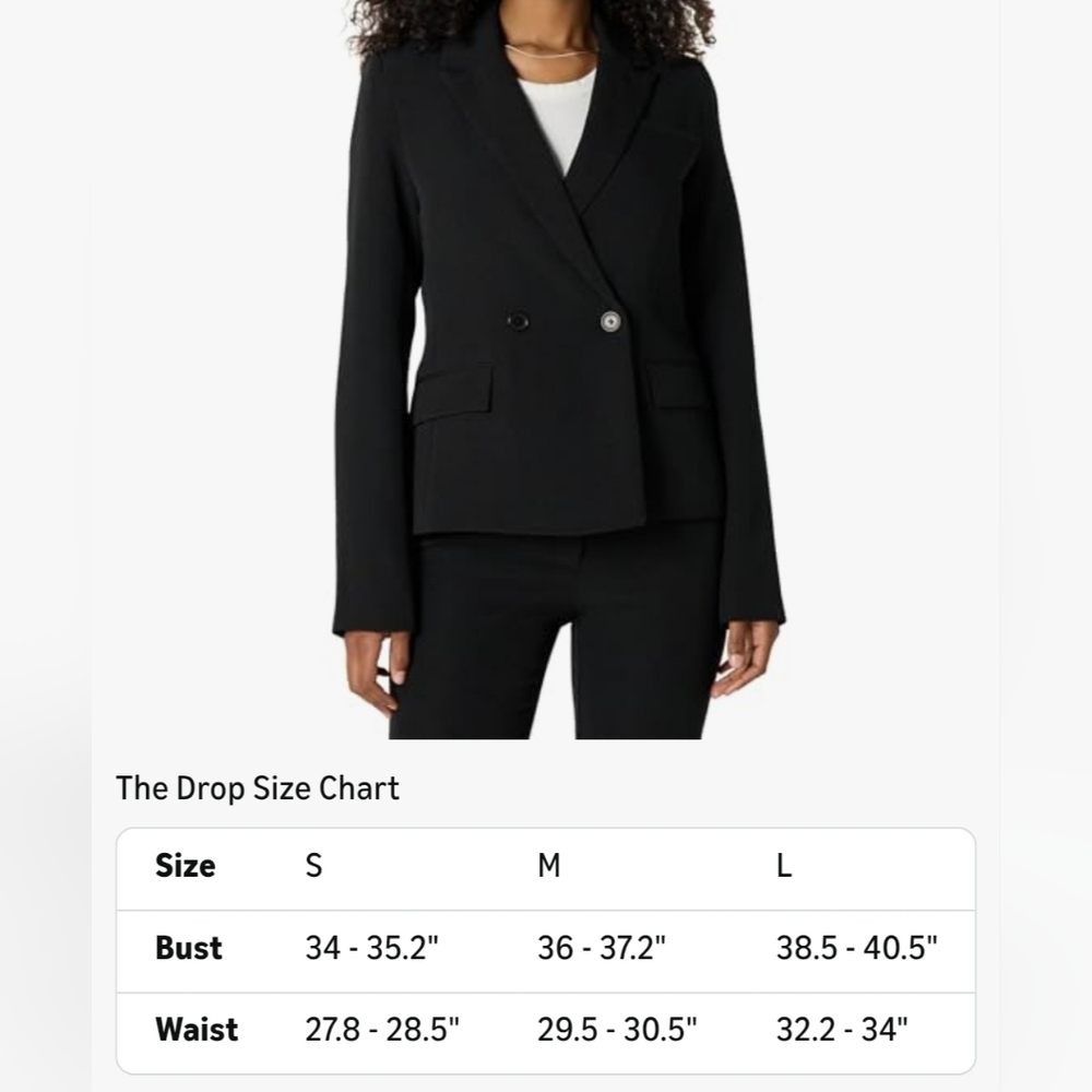 Nwt Women's Black Blazer by The Drop